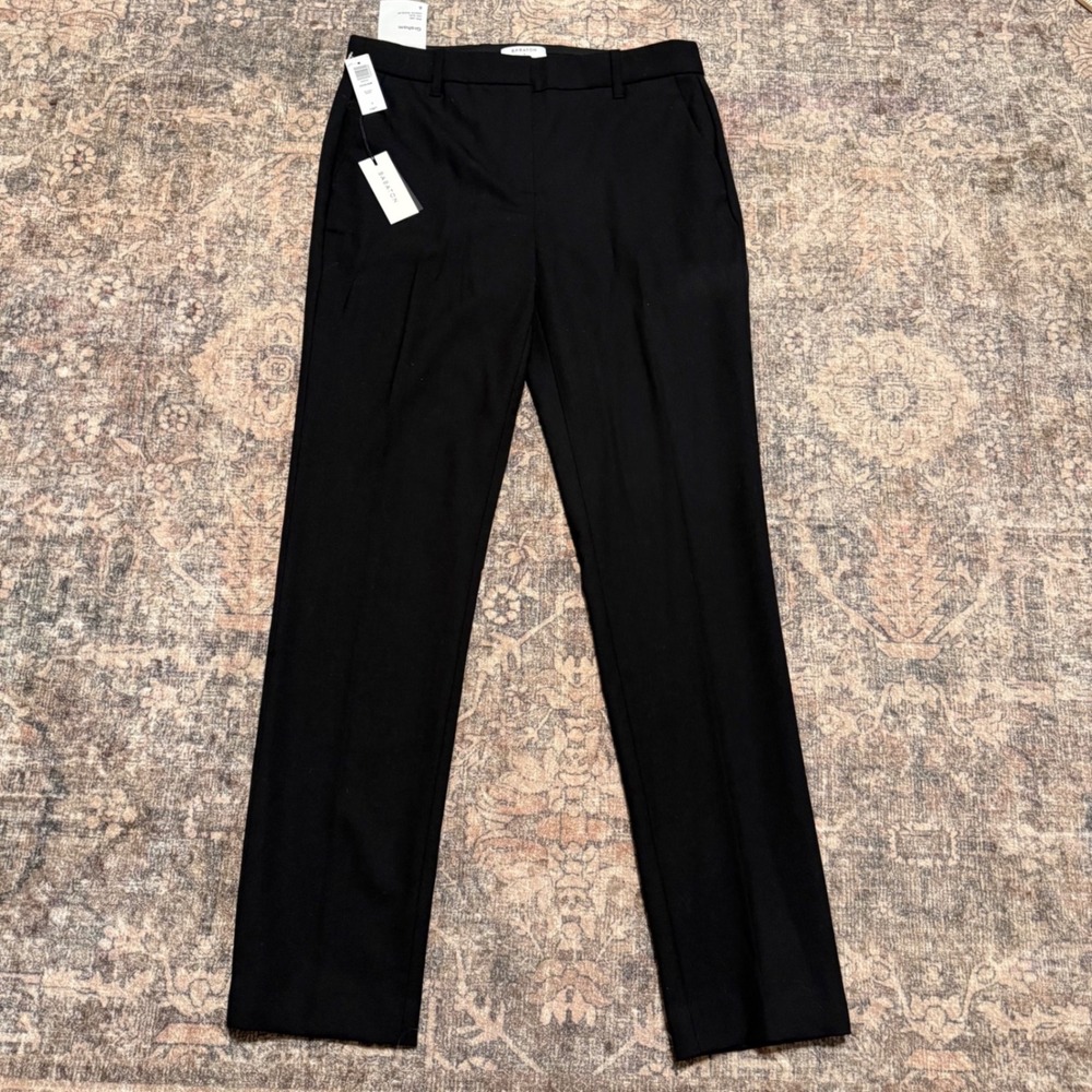 NWT Babaton Aritzia Graham Black Mid Rise Tailored Pants Size 6